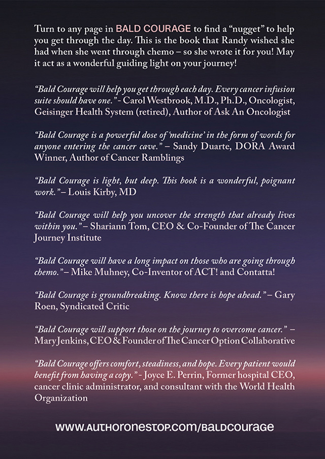 Bald Courage Cancer Book by Randy Peyser